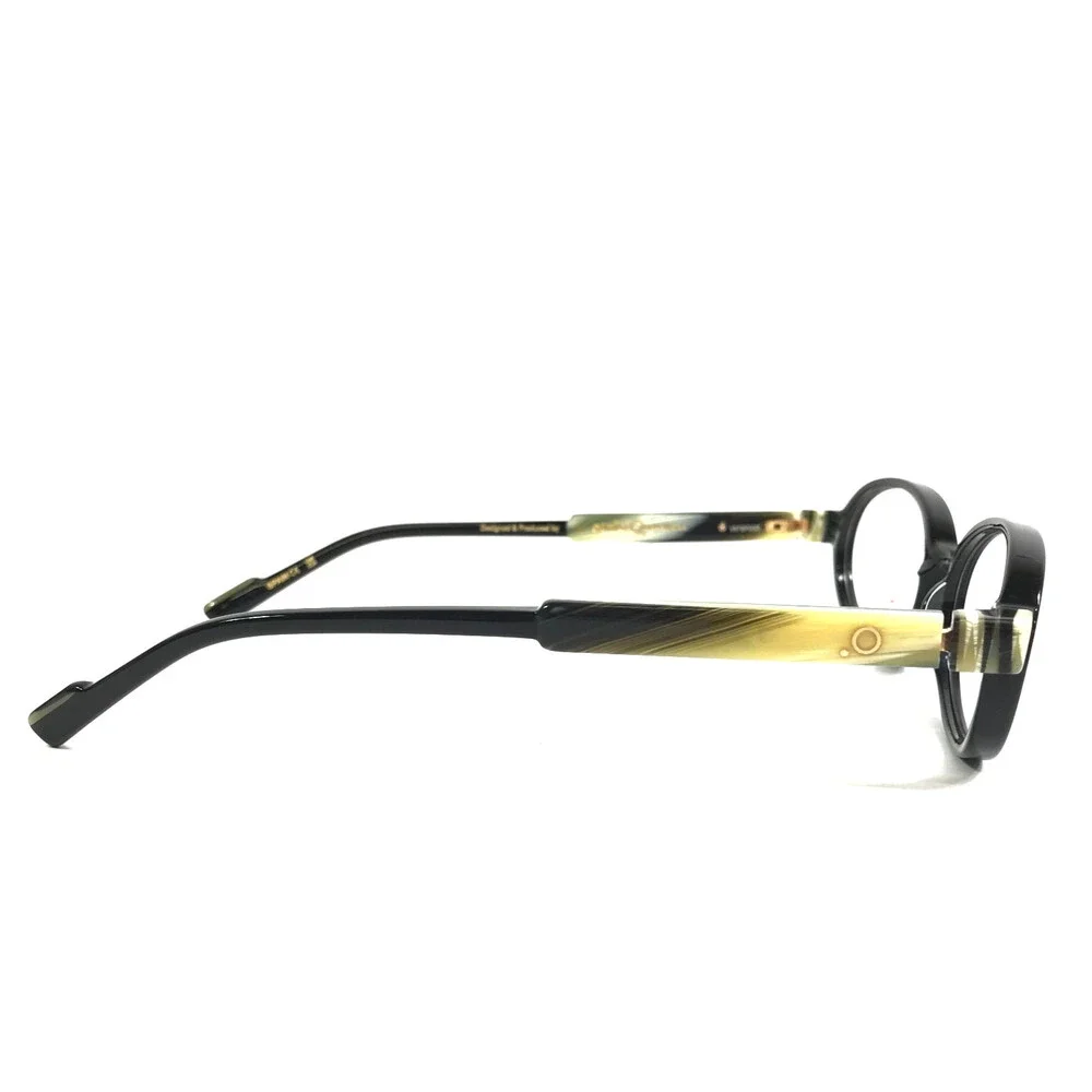 Etnia Barcelona Eyeglasses Frames HALOS BKBR Black Brown Horn Oval 53-16-138